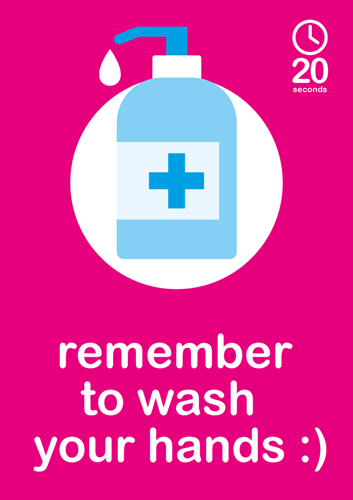 Show details for New Hand Washing Poster Pink + Bottle (Pack of 6)