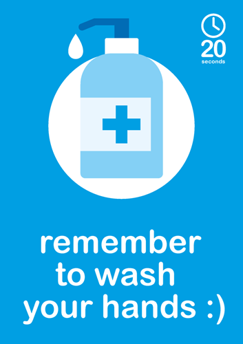 Show details for New Hand Washing Poster Blue + Bottle (Pack of 6)